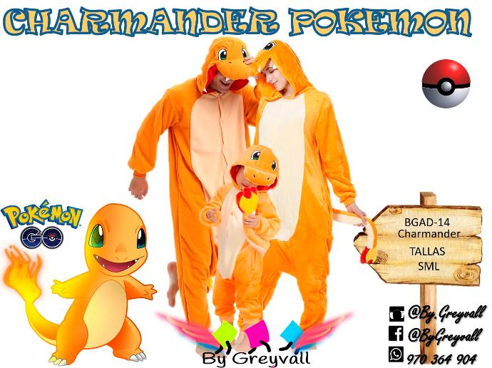 Pijama Kigurumi Pokemon Charmander
