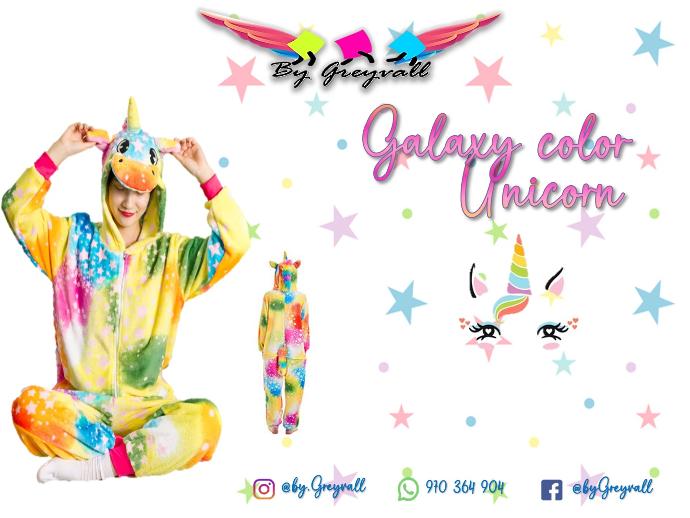 Pijama Unicornios galaxy colors