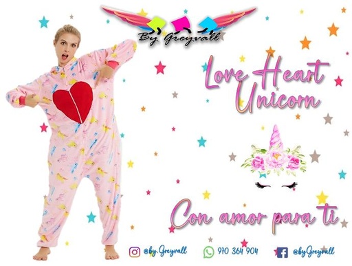 Pijama Unicornio Corazón